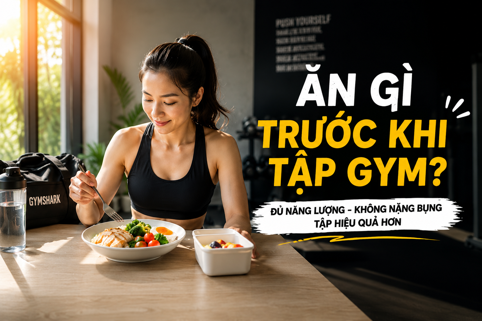Ăn gì trước khi tập gym? Gợi ý bữa ăn giúp đủ năng lượng mà không nặng bụng